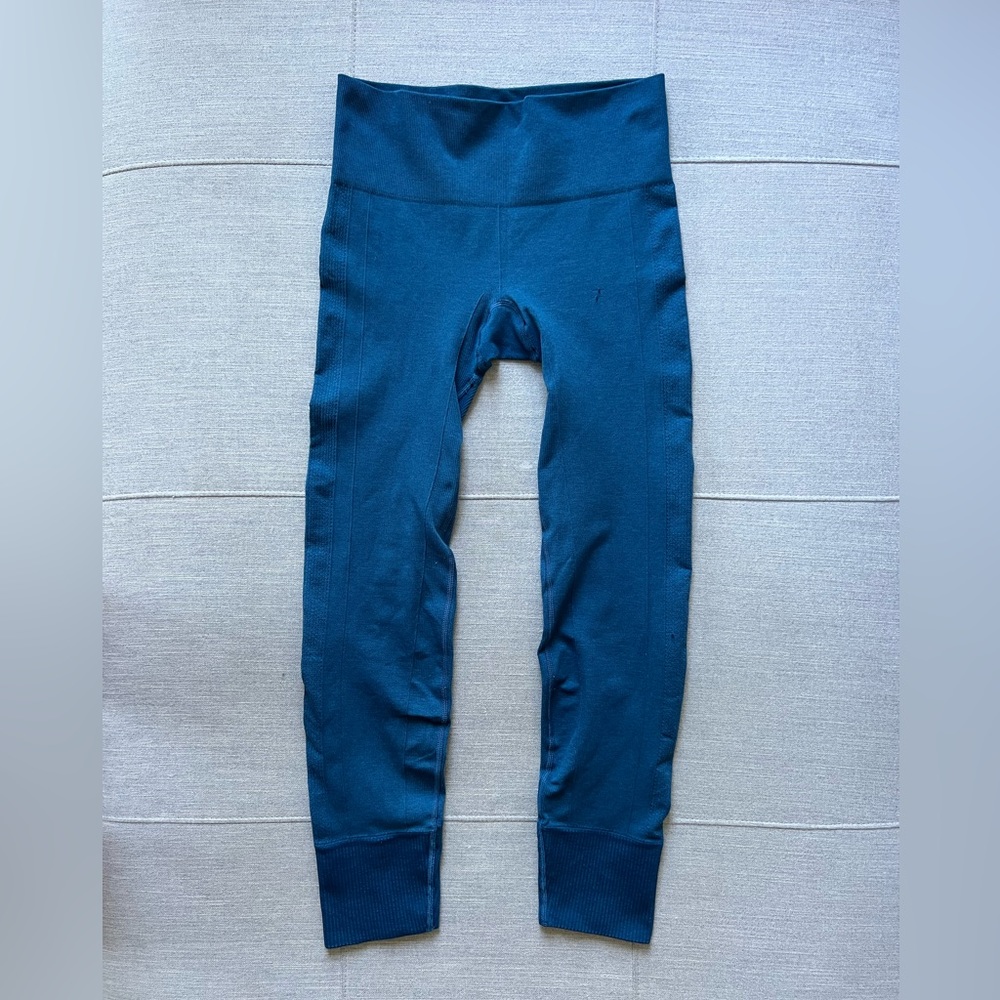 Lululemon knit leggings teal size 6